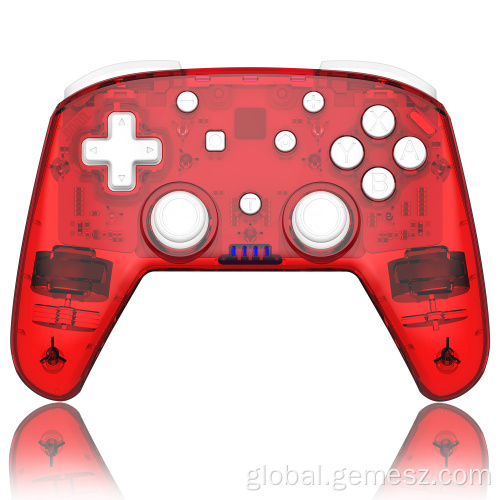 6-axis Nintendo Switch Controller Red Transparent Controller Handle For Nintendo Switch Manufactory